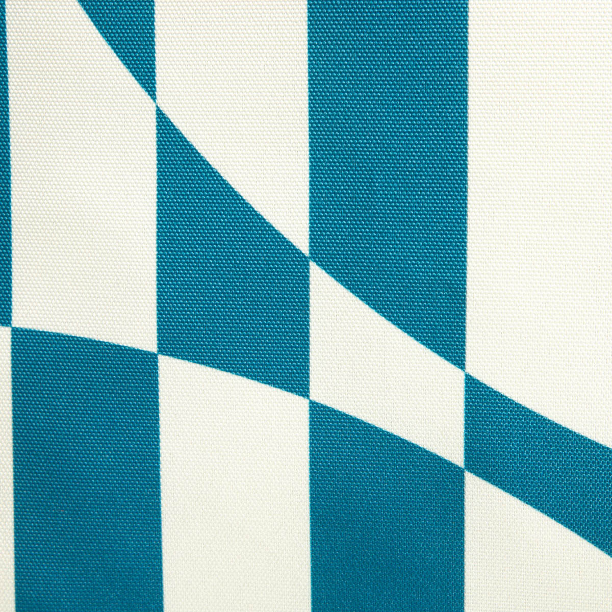 Čtvercový polštář COLOUR BLOCKS bílý / tyrkysový 745805