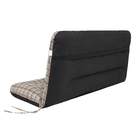 Polštář na houpačku ANIA 120 cm károvaný, béžový