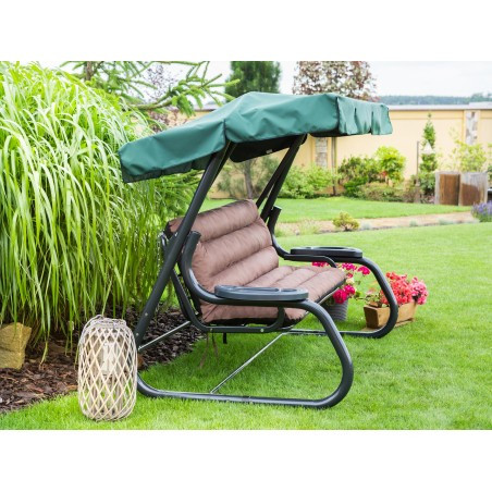 Polštář na houpačku ANIA 150 cm světle hnědý