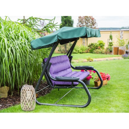 Polštář na houpačku ANIA 180 cm fialový