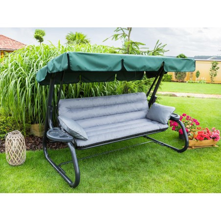 Polštář na houpačku ANIA 180 cm popel