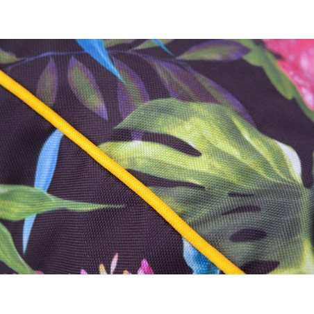 Polštář na zahradní houpačku POLA 180 cm barevné listy