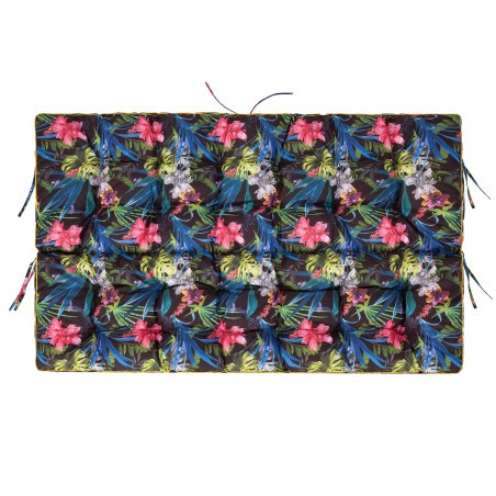 Polštář na zahradní houpačku POLA 180 cm barevné listy