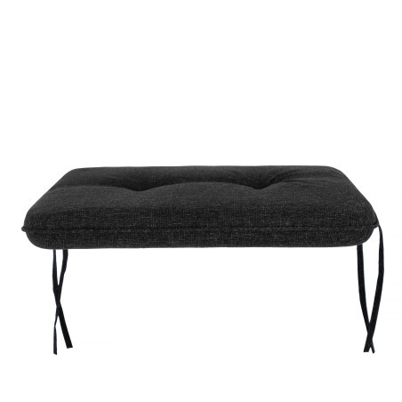 Podsedák na zahradní židli BELLA černý ekolen