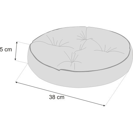Polštář na židli ZOSKA cappuccino, inari