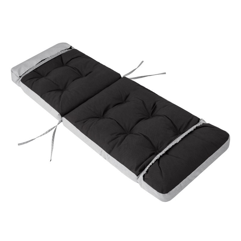 Polštář na lehátko / židli ILONA ekolen, popel