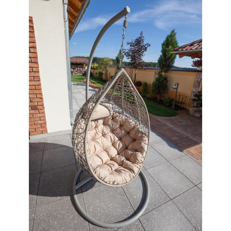 Polštář na houpačku MOON ekolen, béžový