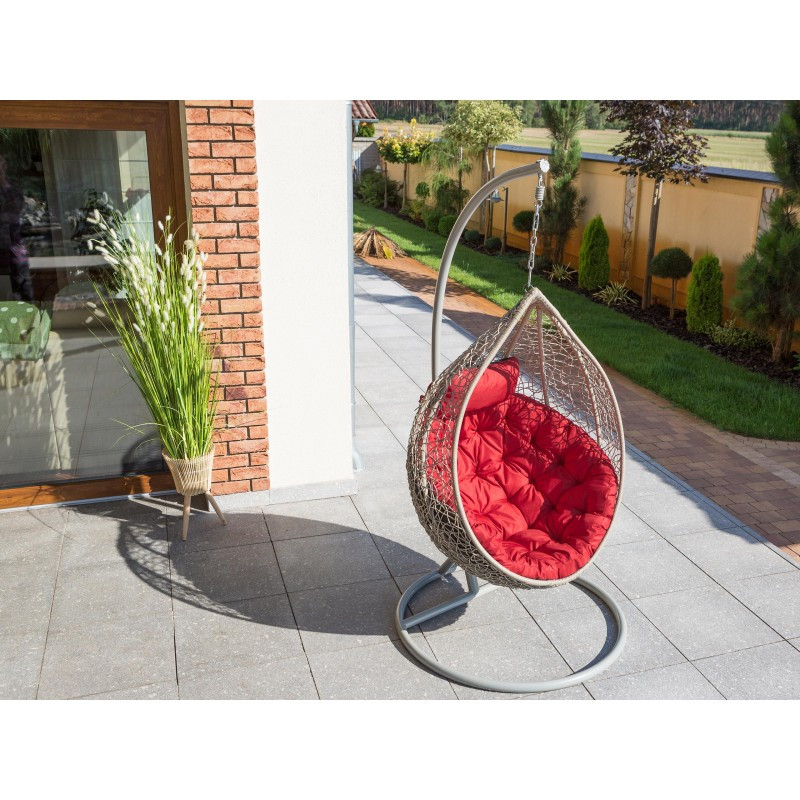 Polštář na houpačku MOON oxford, červený