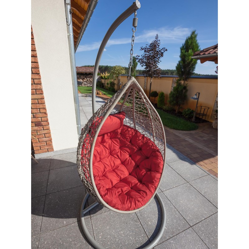 Polštář na houpačku MOON oxford, červený