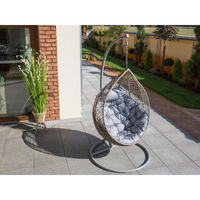 Polštář na houpačku MOON ekolen, popel