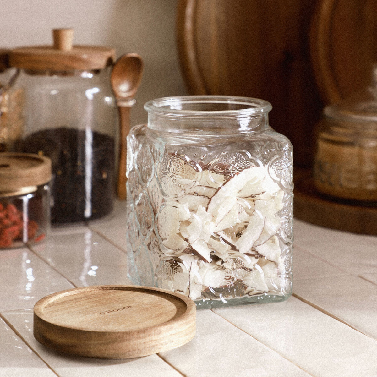 Nádoba ELLO s dřevěným víkem 850306