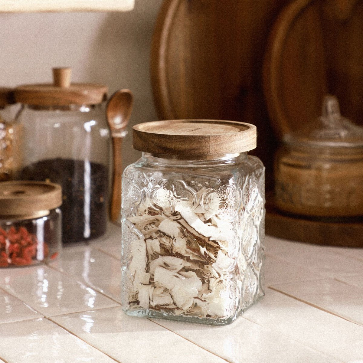 Nádoba ELLO s dřevěným víkem 850306