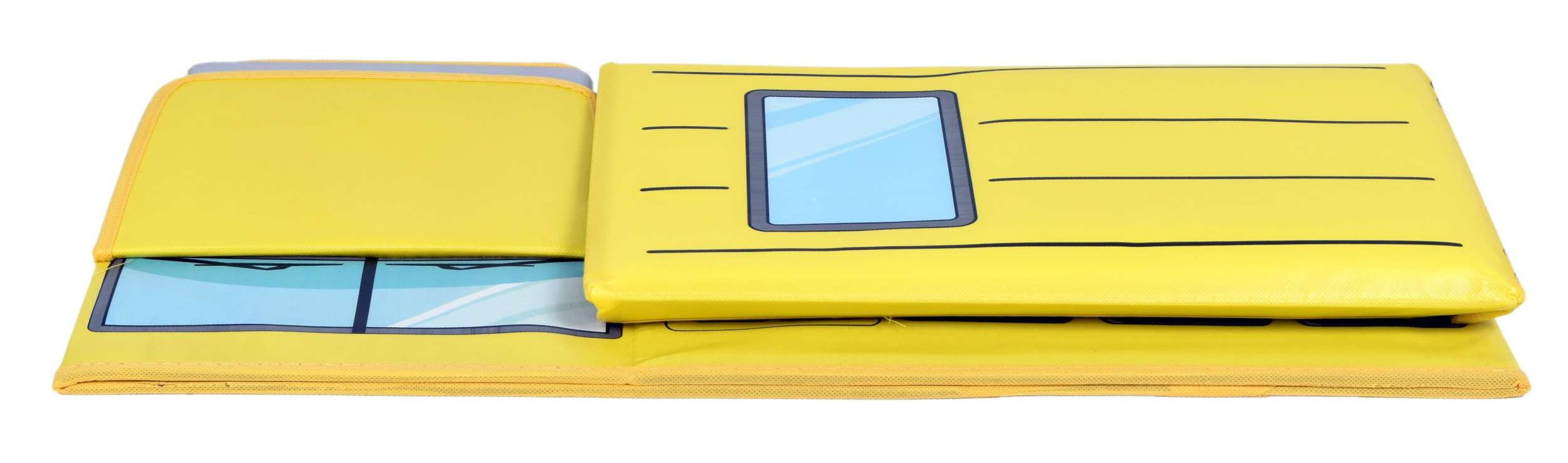 Taburetka ve tvaru autobusu žlutá