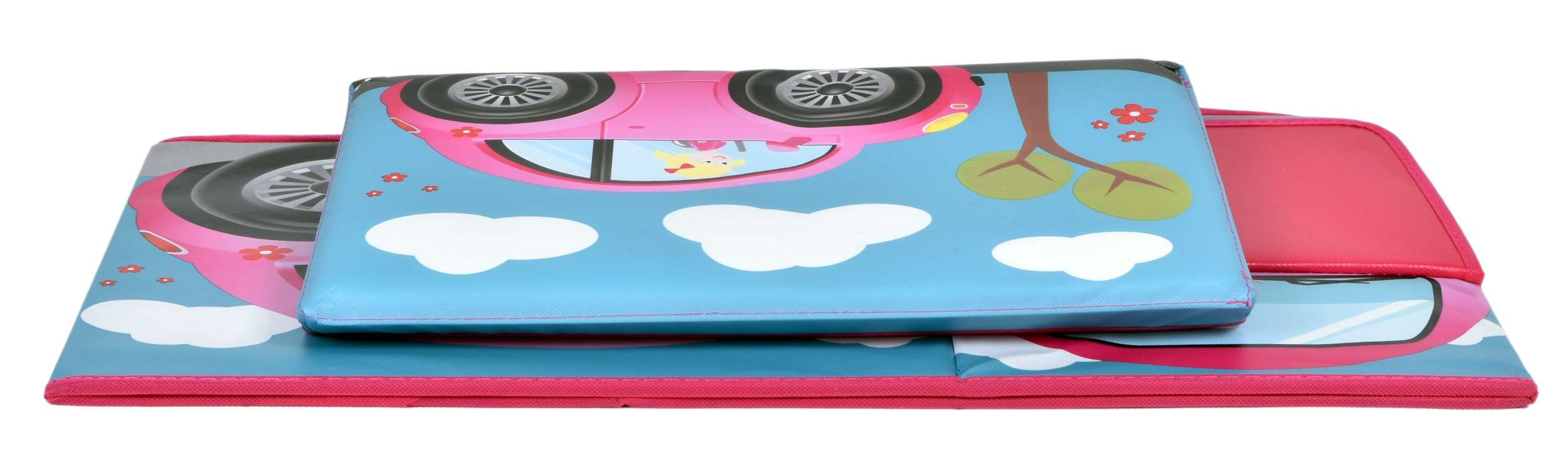 Taburetka ve tvaru autíčka růžová