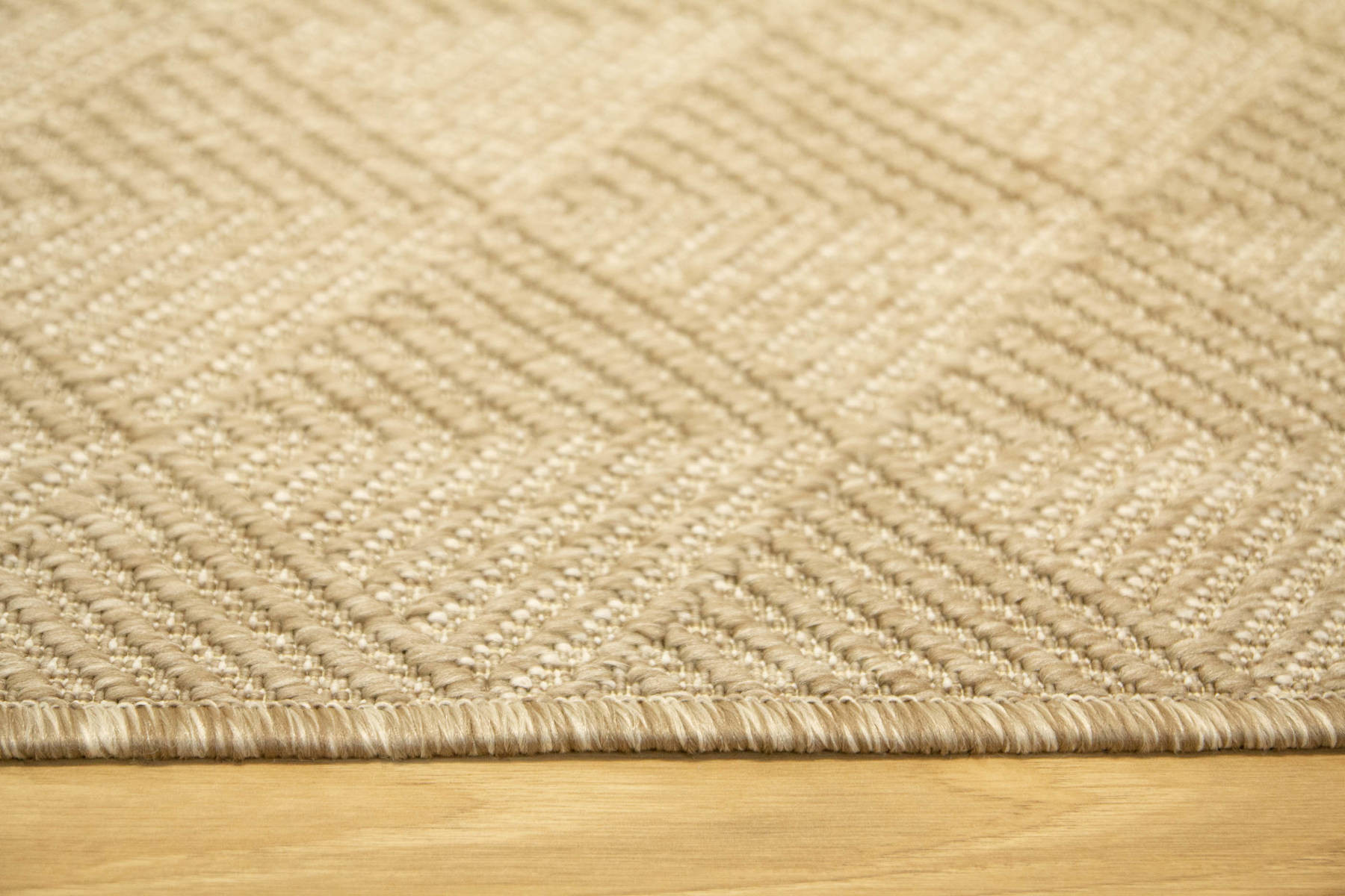 Šňůrkový oboustranný koberec Brussels 205740/10610 béžový / krémový