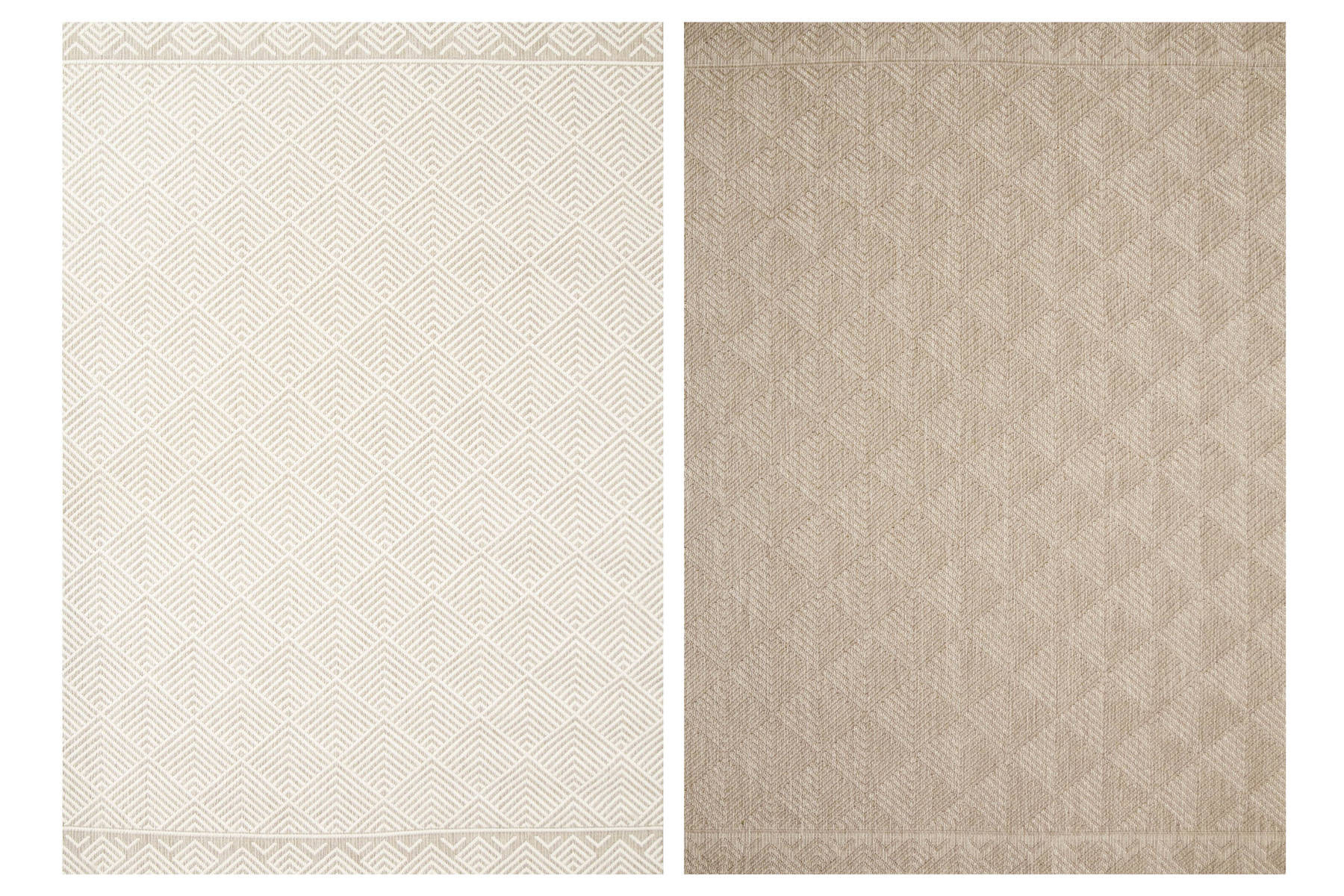 Šňůrkový oboustranný koberec Brussels 205740/10610 béžový / krémový