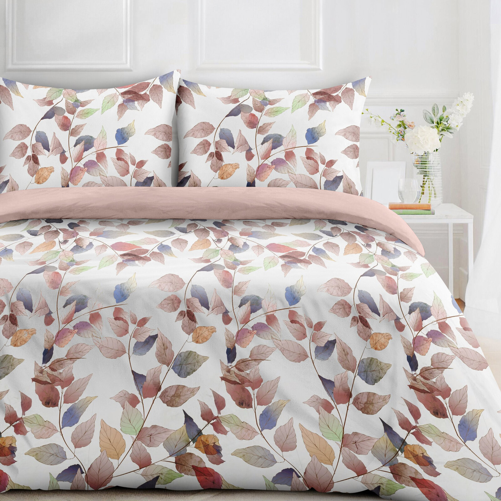 Ložní souprava LINDA bílá / tmavě růžová