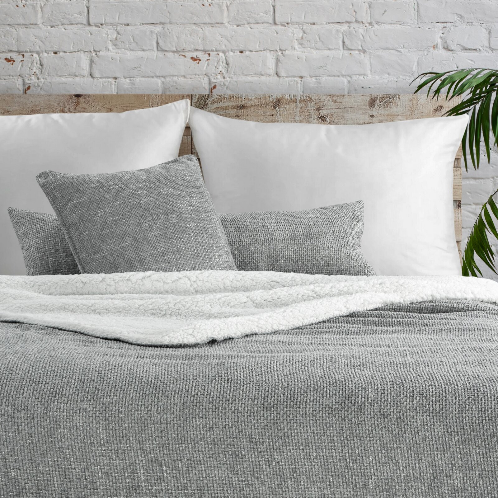 Povlak na polštář AURA stříbrný