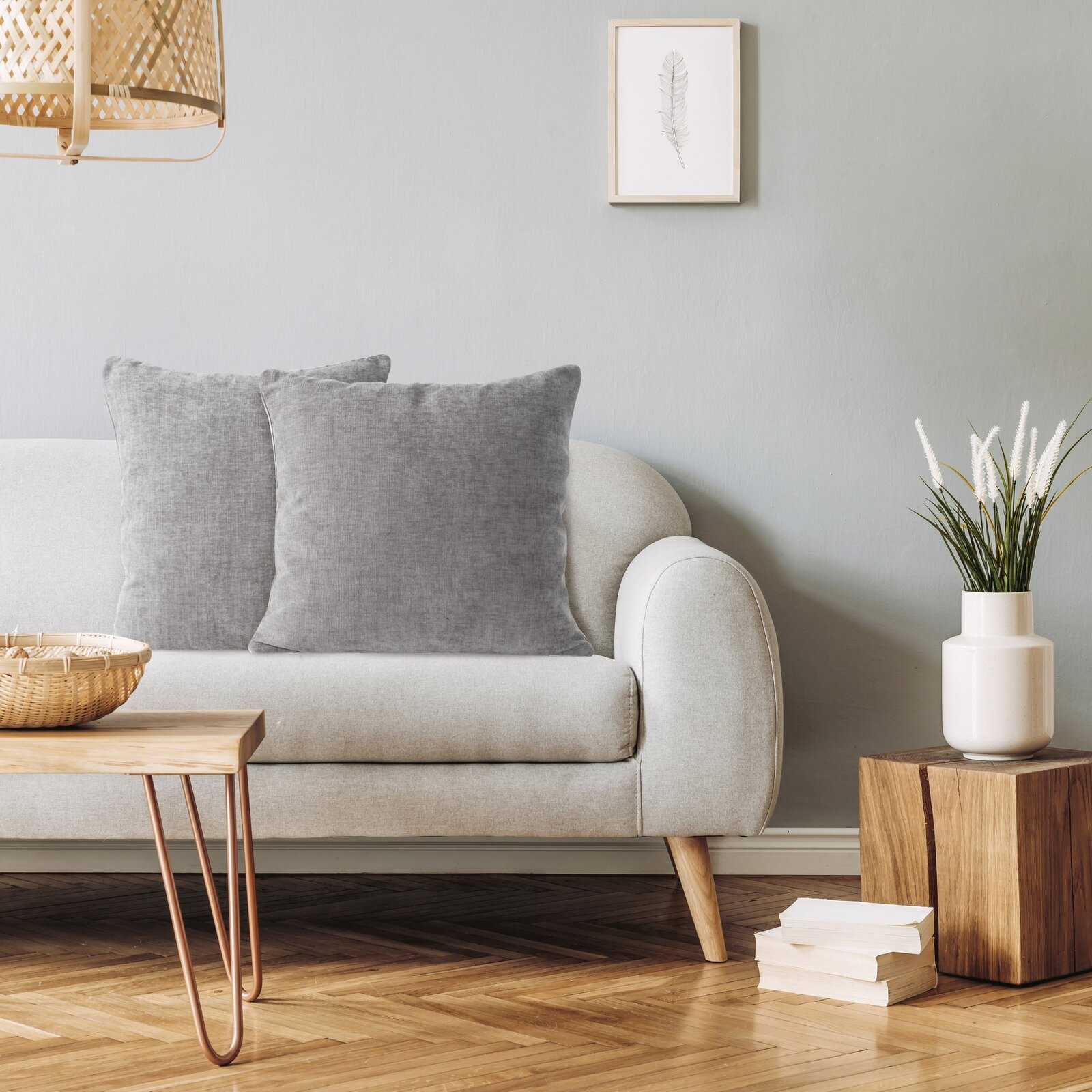 Povlak na polštář CARA stříbrný