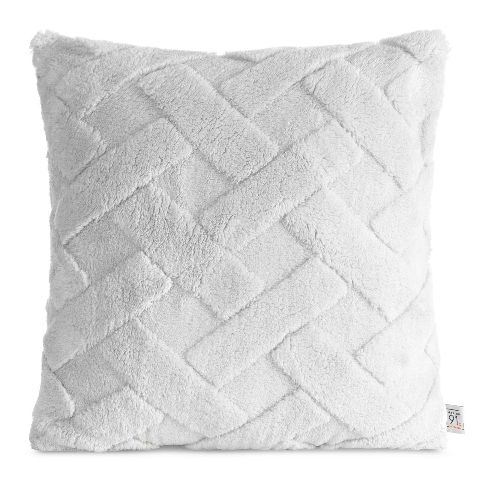 Povlak na polštář D91 CARO stříbrný