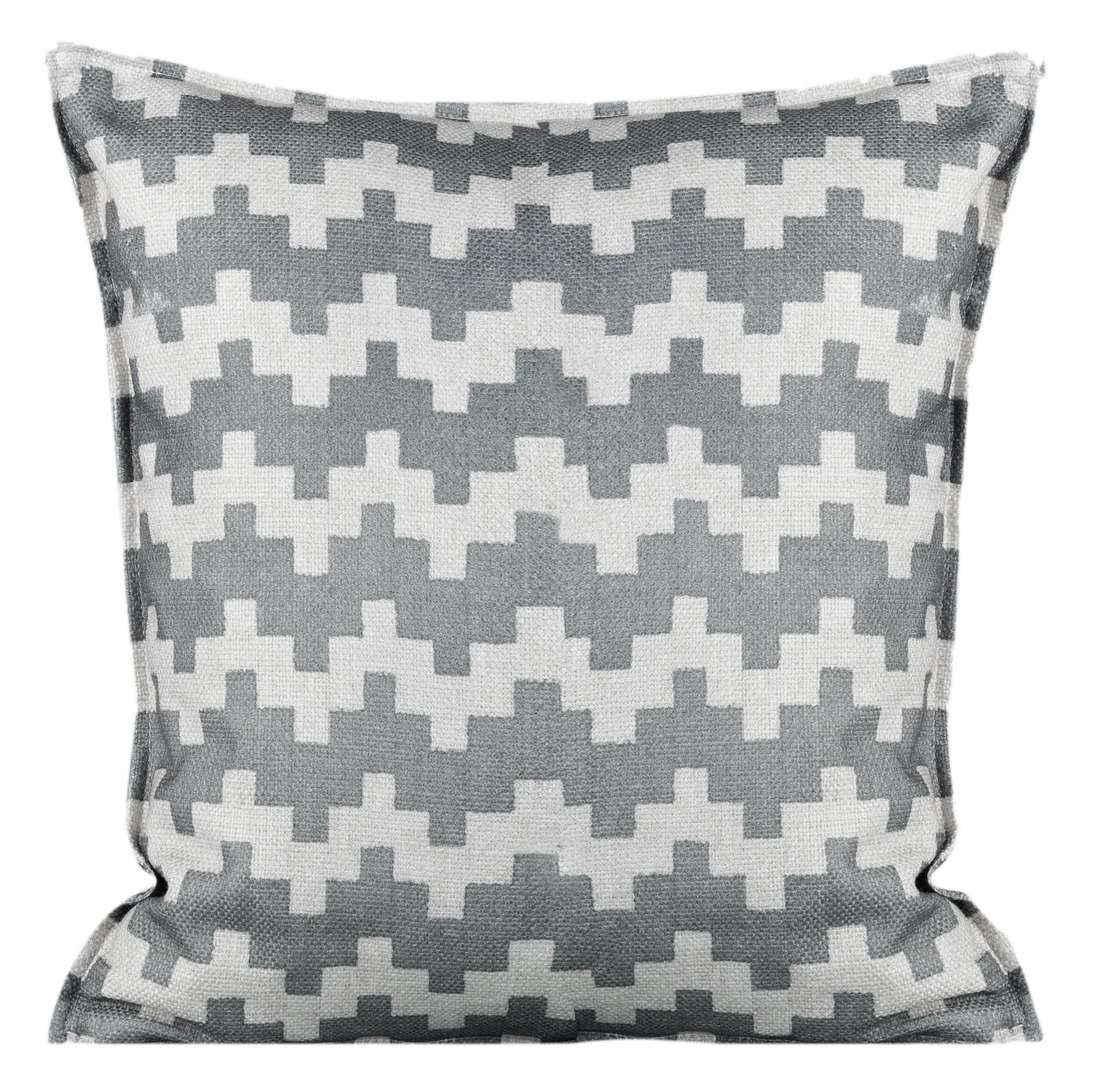 Povlak na polštář GEO ocelový / béžový