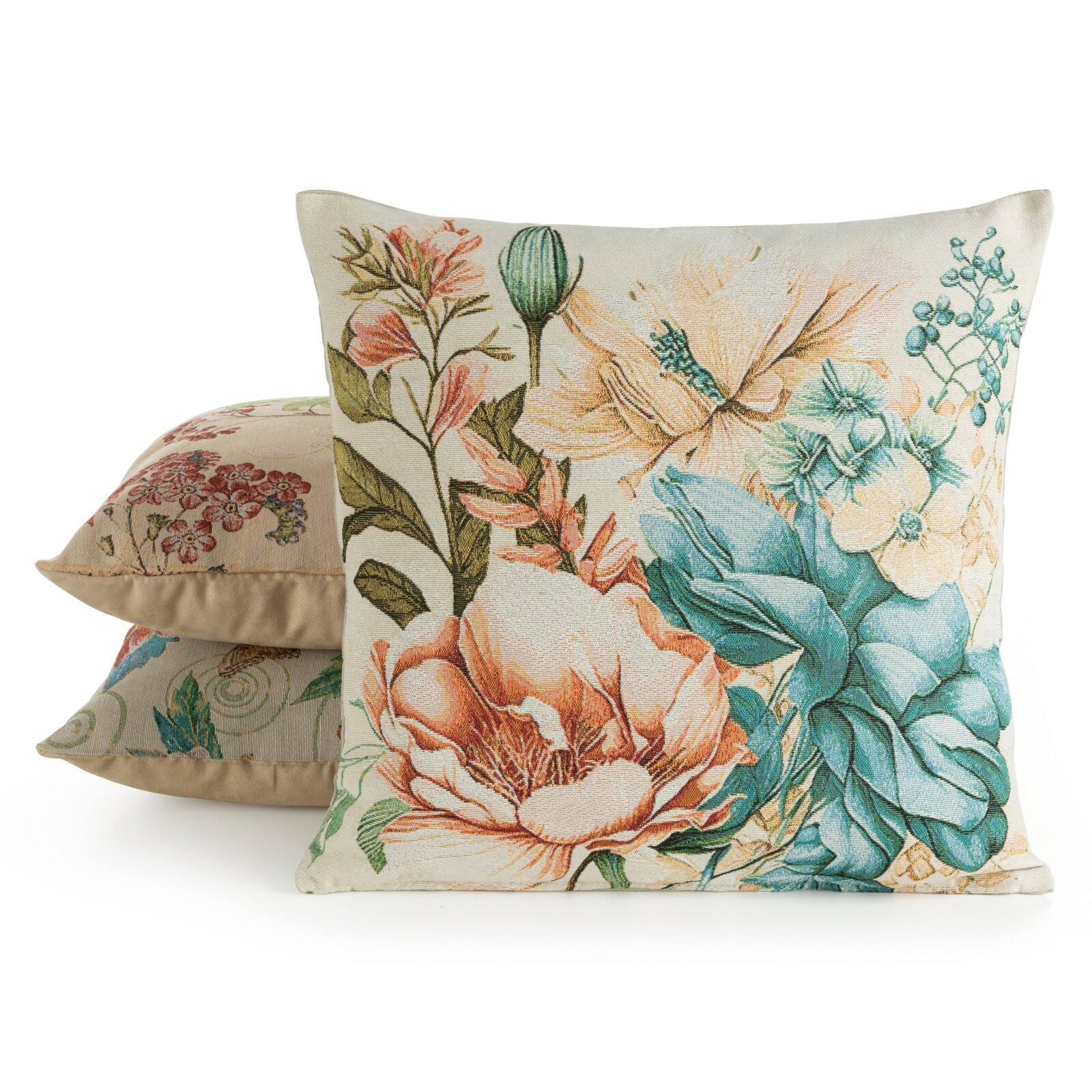 Povlak na polštář GOBELIN 10 krémový / modrý