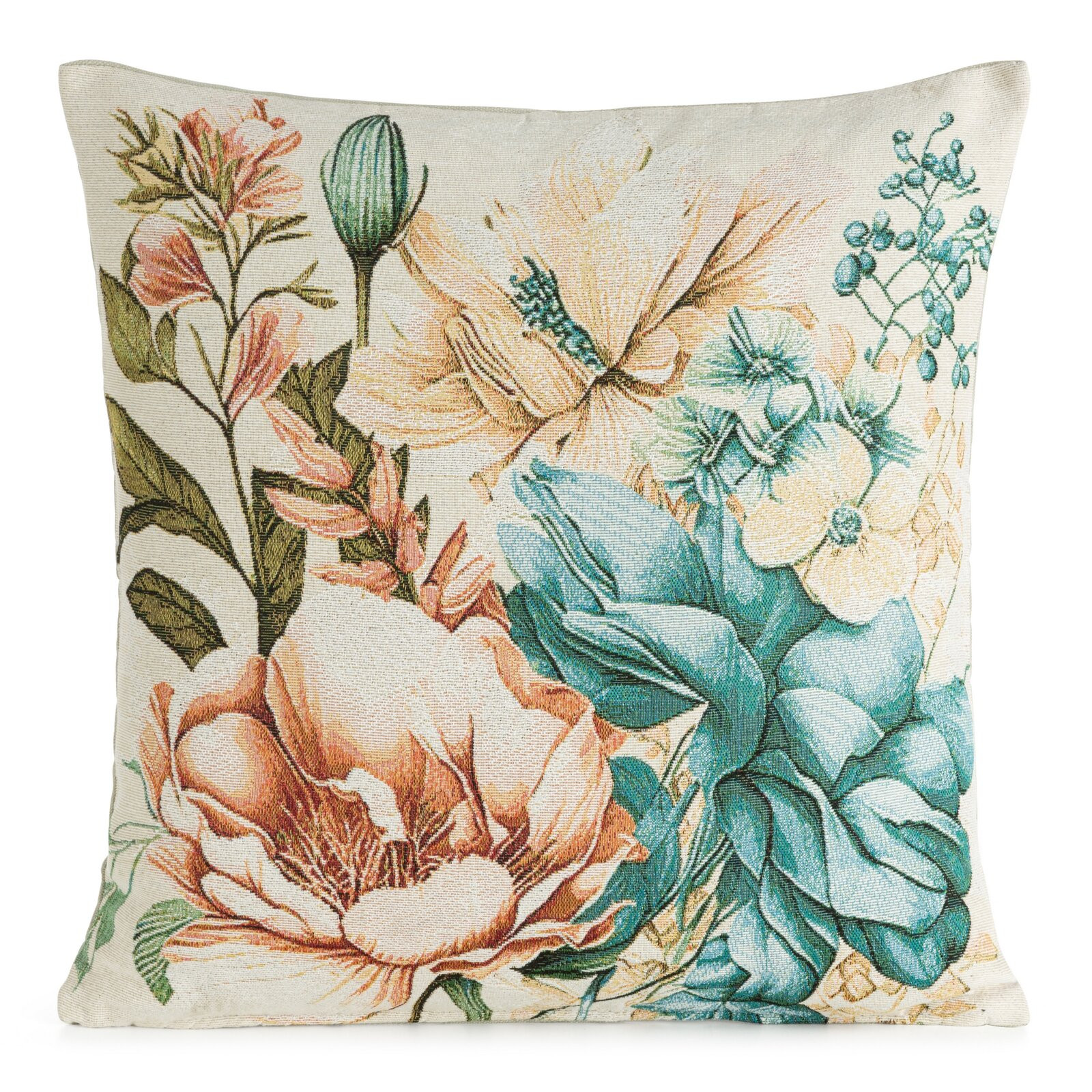 Povlak na polštář GOBELIN 10 krémový / modrý