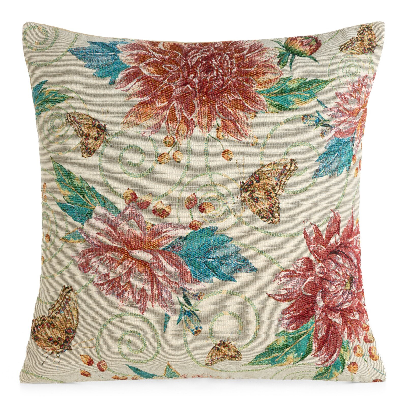 Povlak na polštář GOBELIN 12 béžový / červený