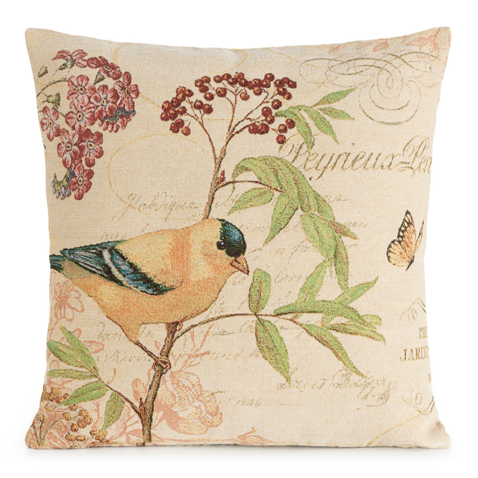 Povlak na polštář GOBELIN 13 béžový / zelený