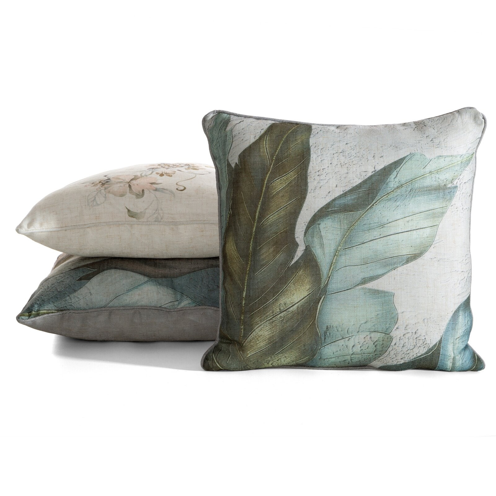 Povlak na polštář CHP 37 zelený / popelový