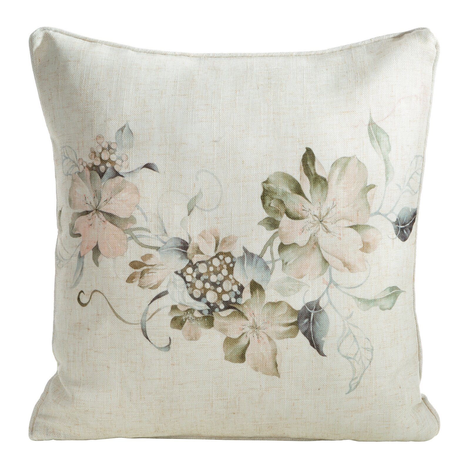 Povlak na polštář CHP 39 naturální / zelený