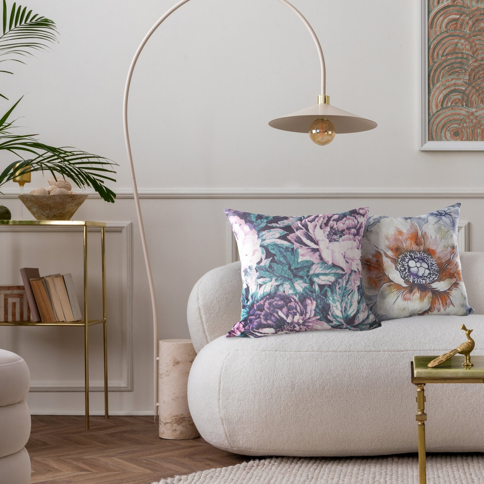 Povlak na polštář CHP 44 krémový / oranžový