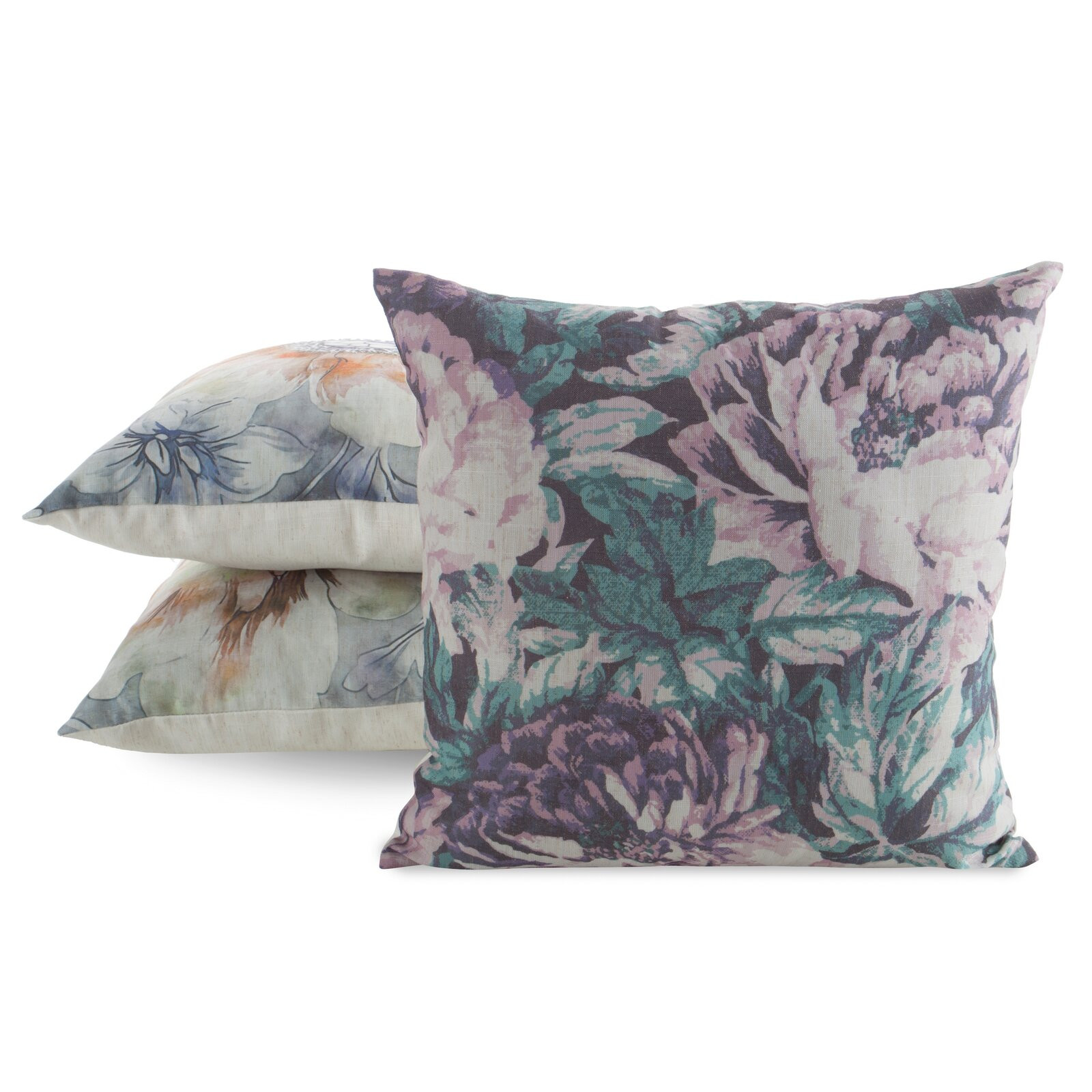 Povlak na polštář CHP 48 zelený / pudrově růžový