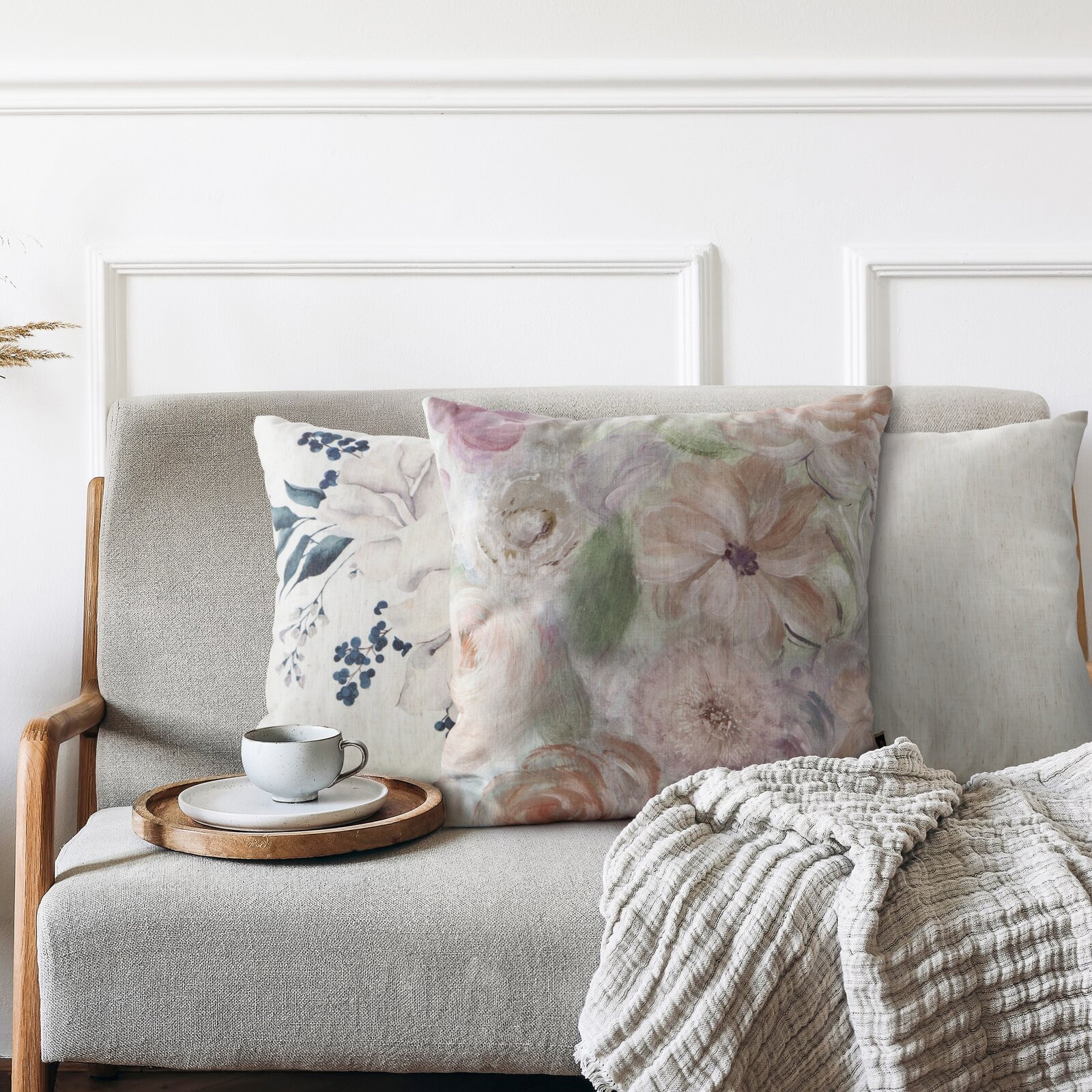 Povlak na polštář CHP 50 béžový / zelený