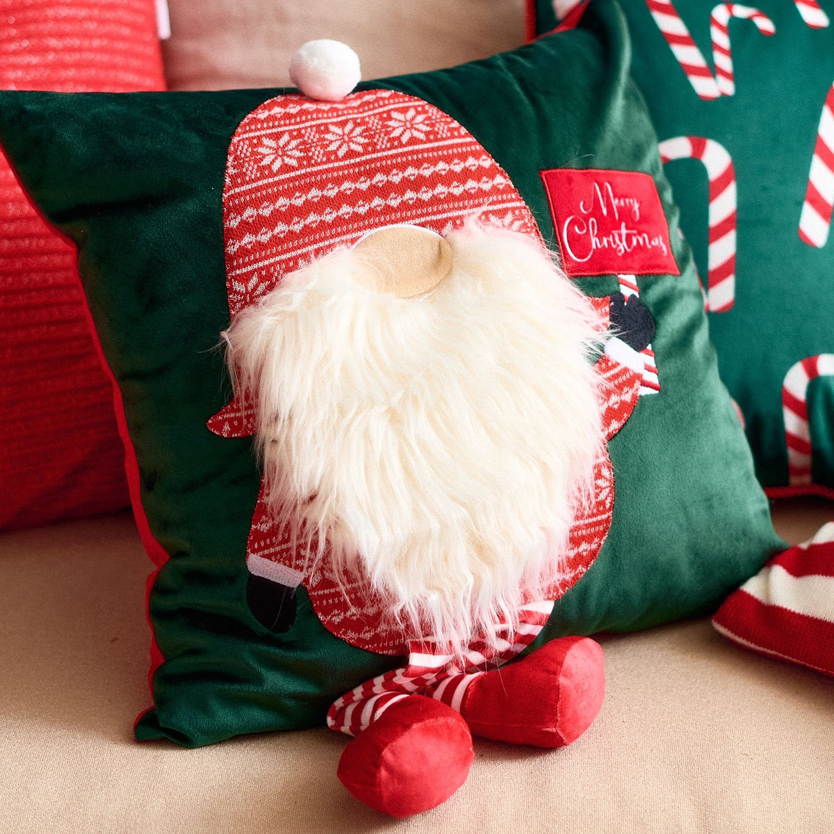 Povlak na polštář MAEVE s vánočním skřítkem 709197