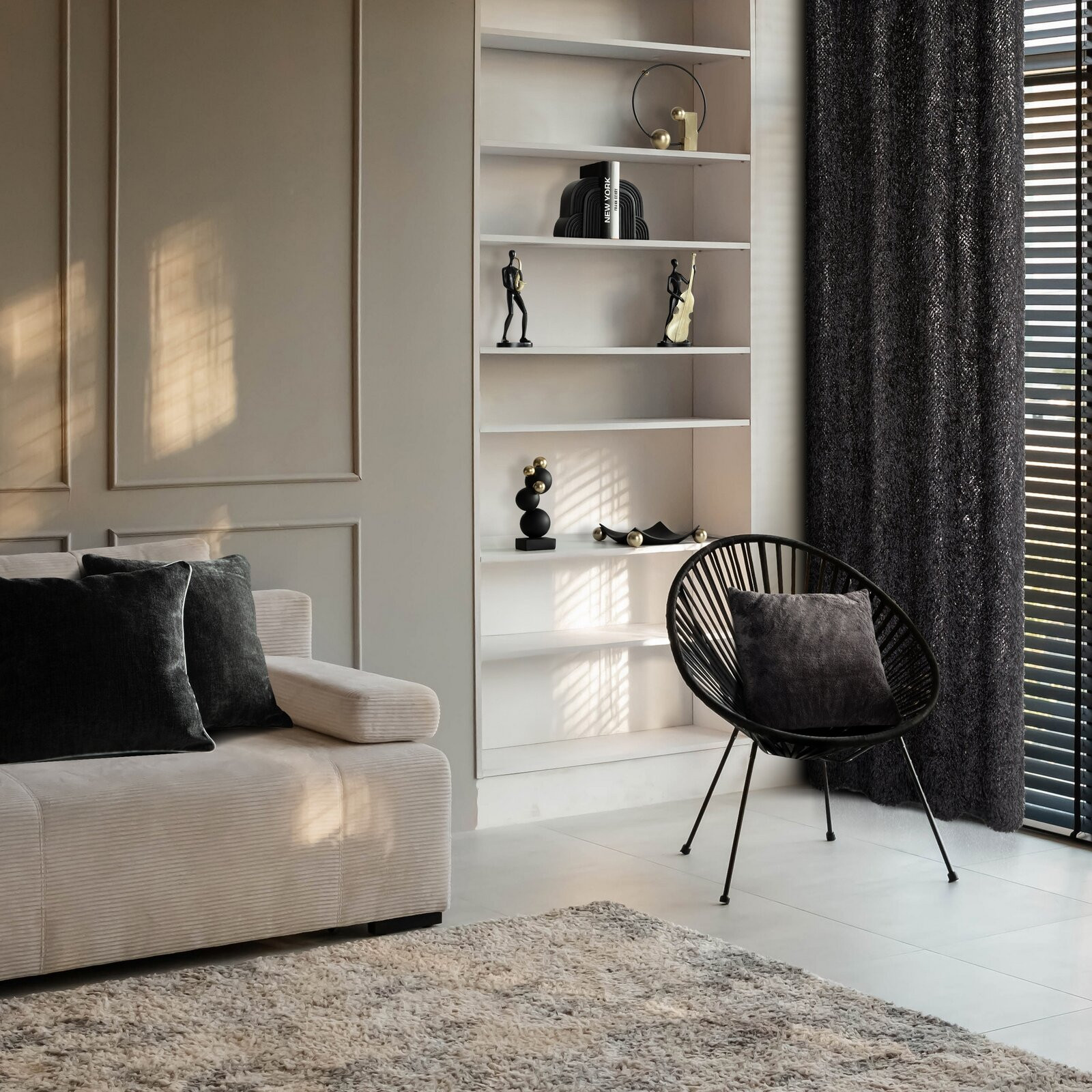 Povlak na polštář MARY černý