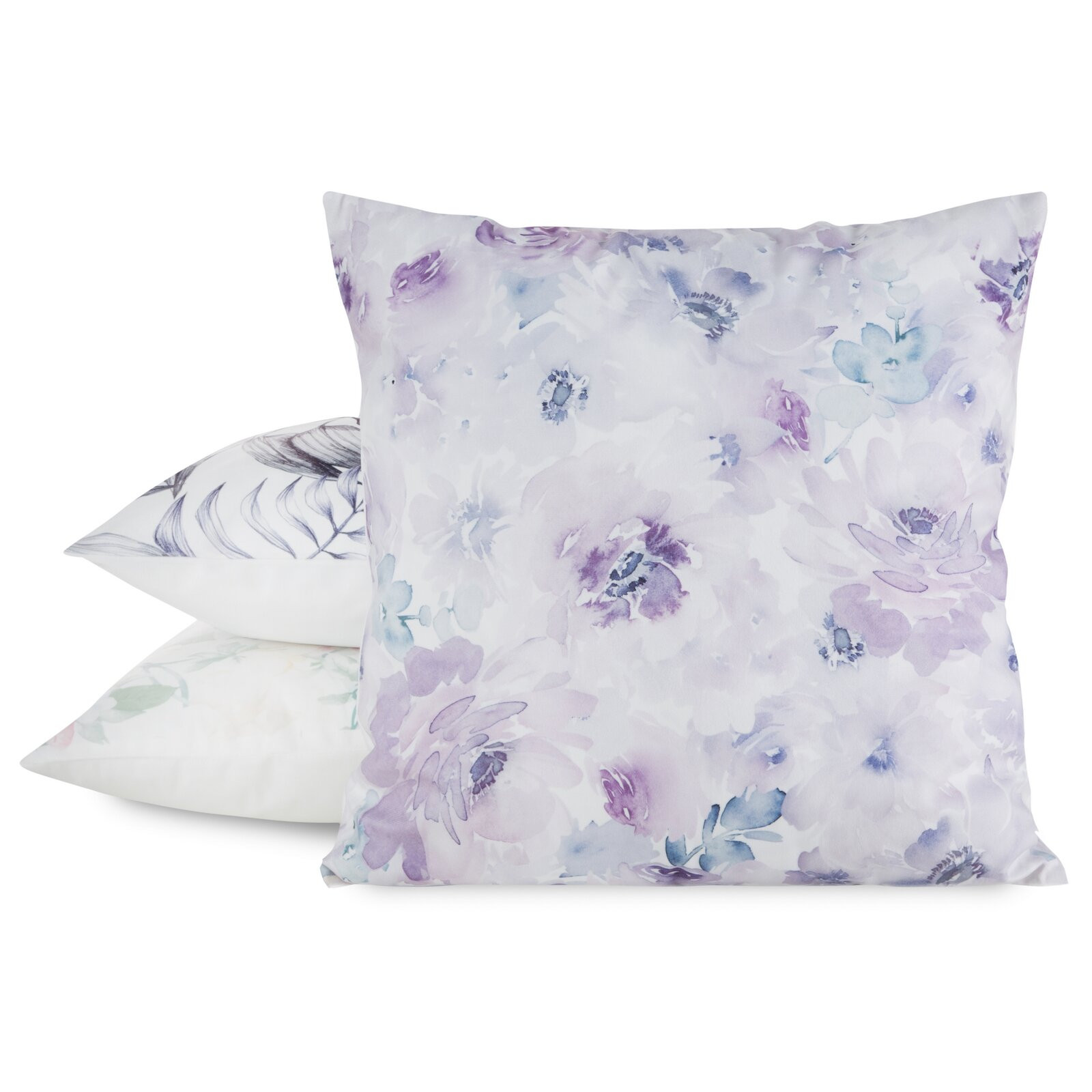 Povlak na polštář MINK 31 bílý / fialový