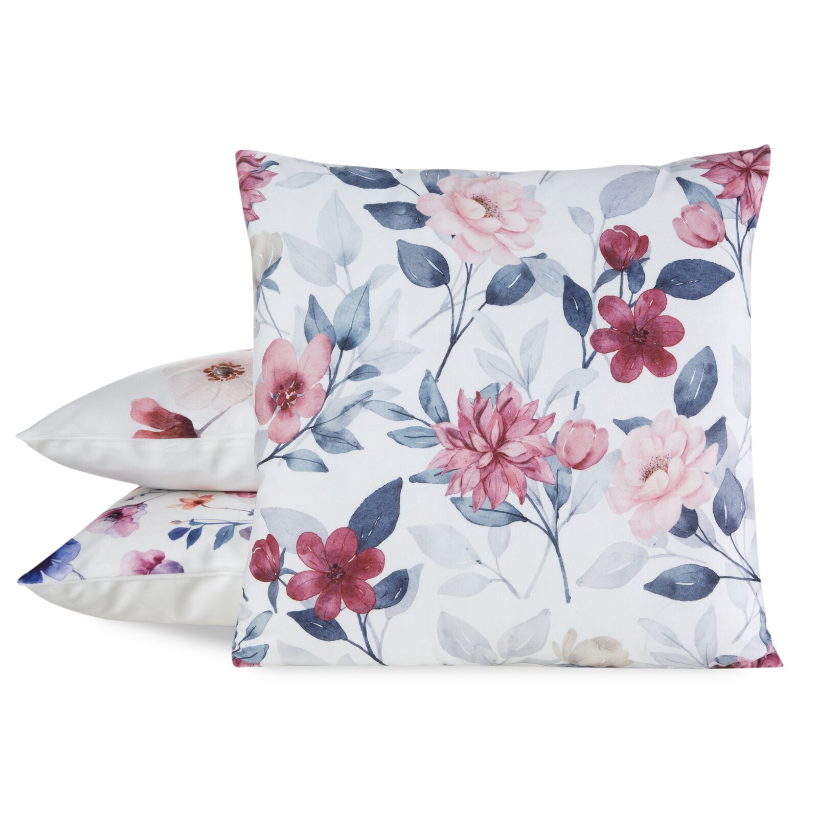 Povlak na polštář MINK 35 bílý / červený