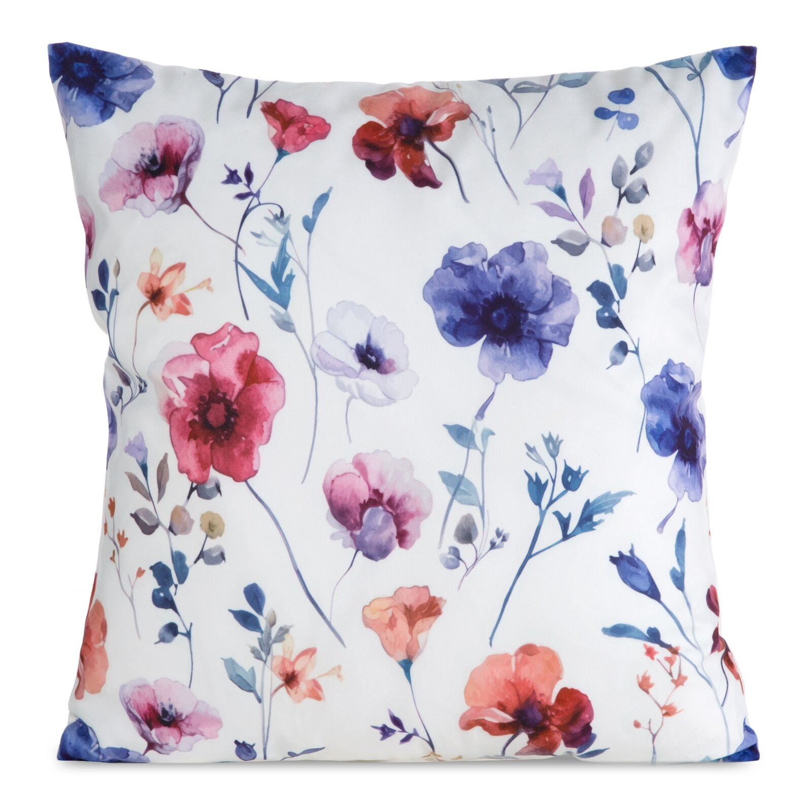 Povlak na polštář MINK 38 bílý / fialový