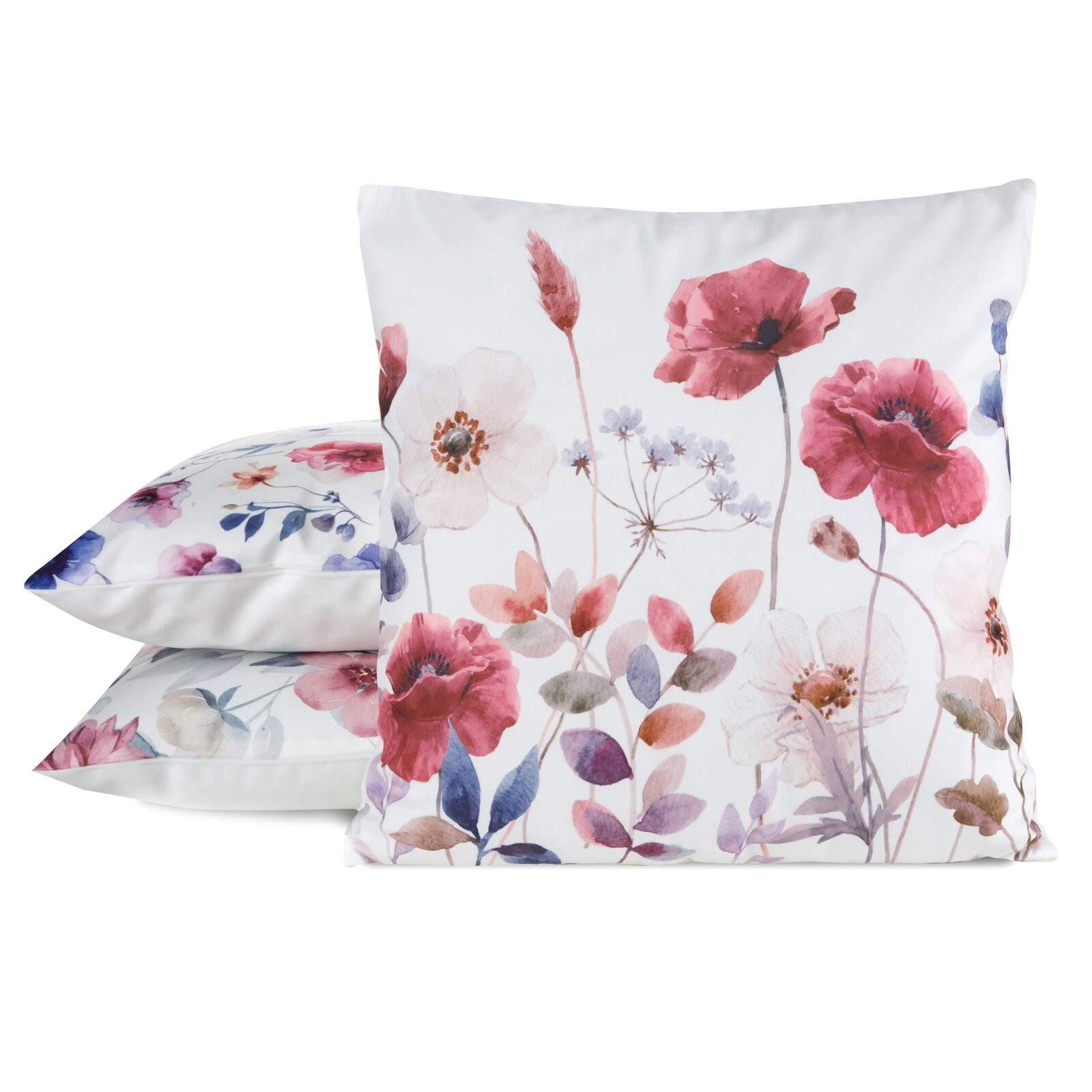 Povlak na polštář MINK 39 bílý / červený