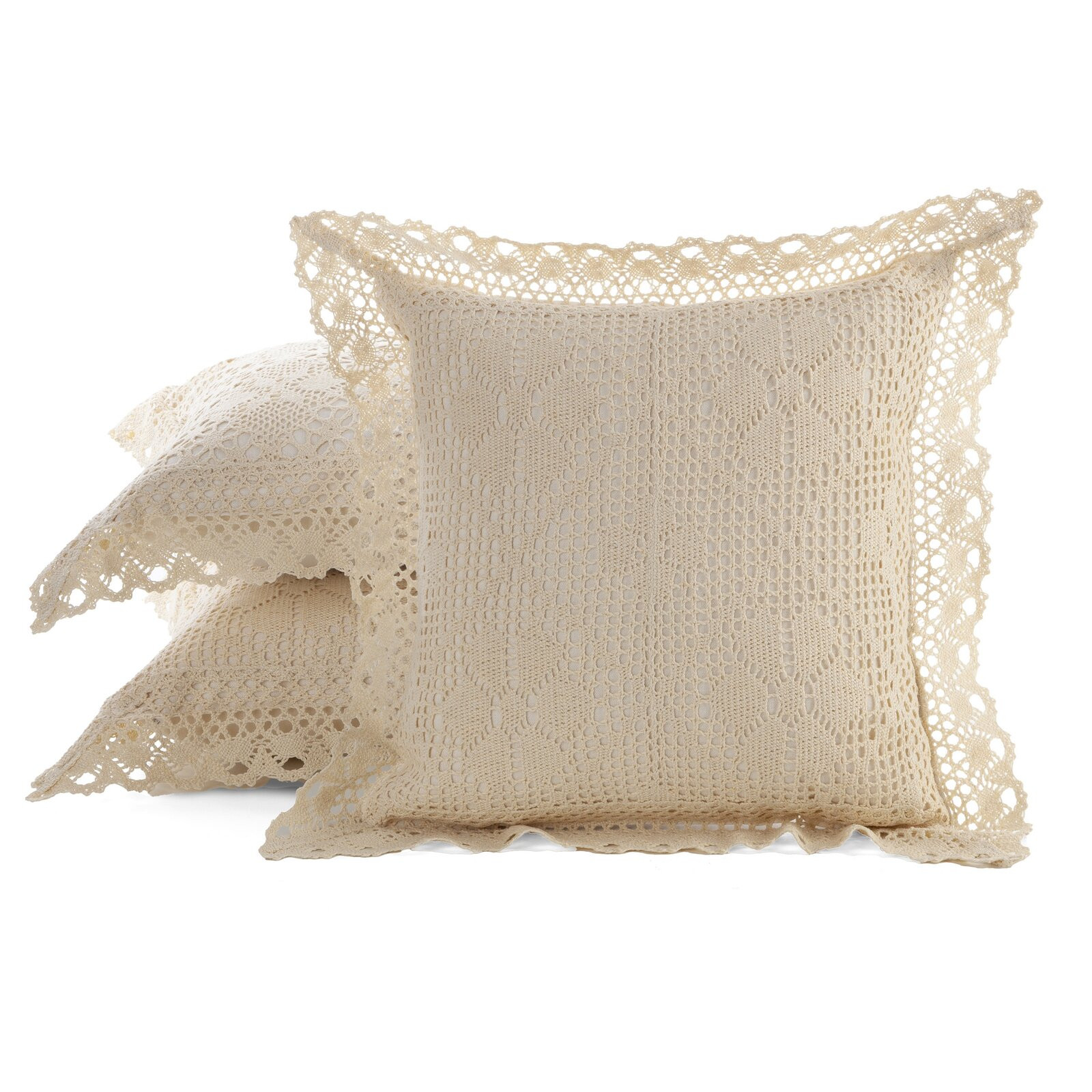 Povlak na polštář MIRELLA světle béžový