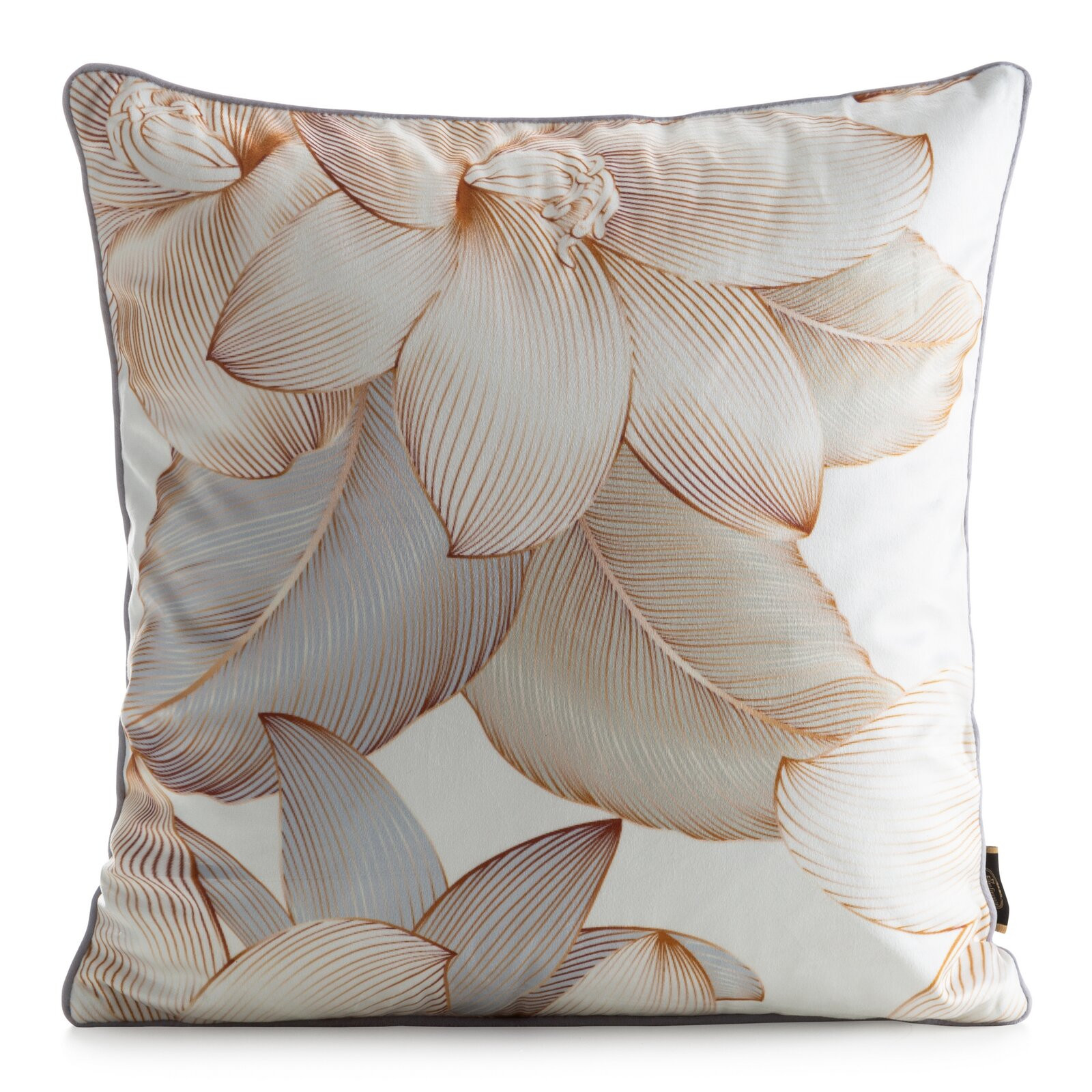 Povlak na polštář VELVET 197 béžový / zlatý