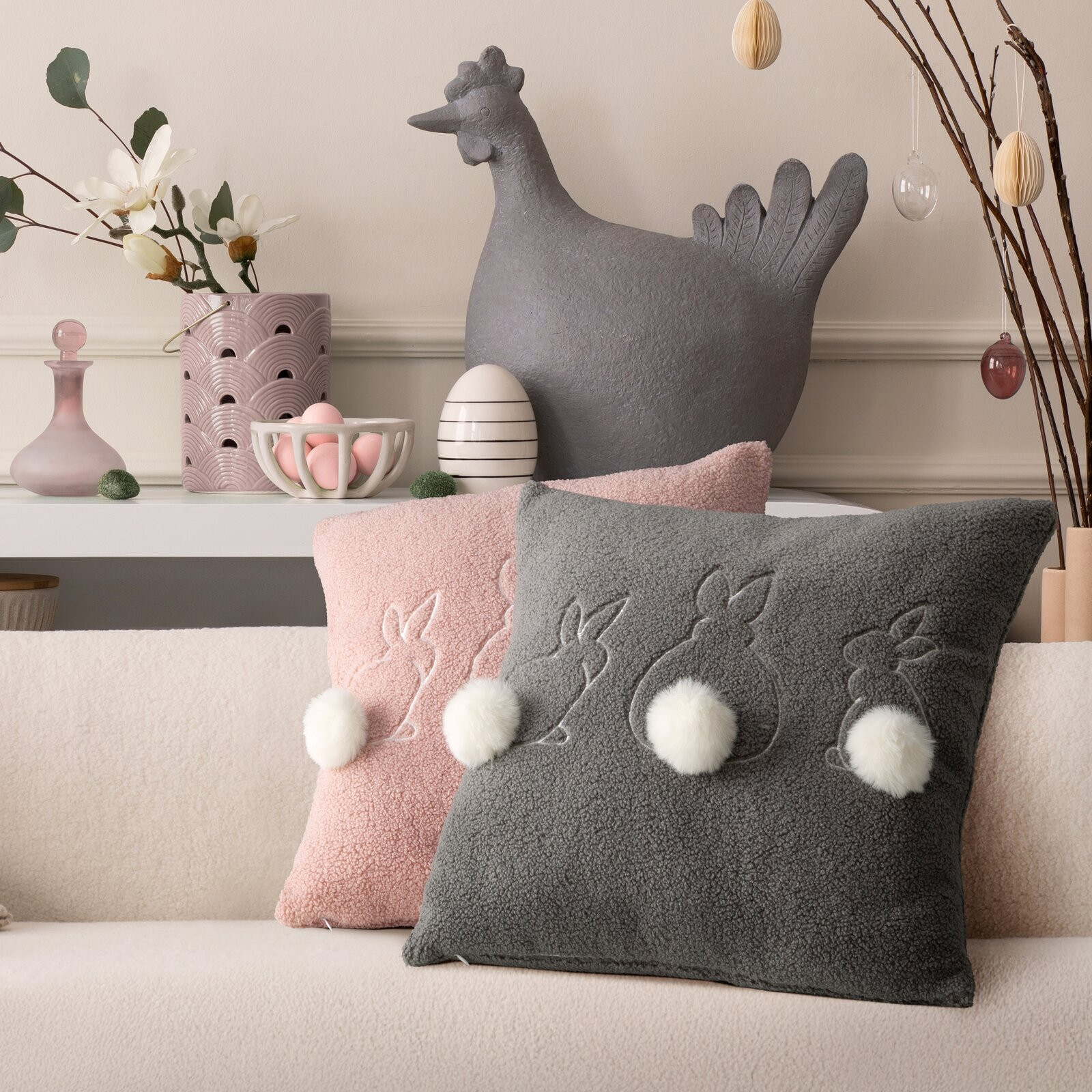 Povlak na polštář EASTER 37 šedý