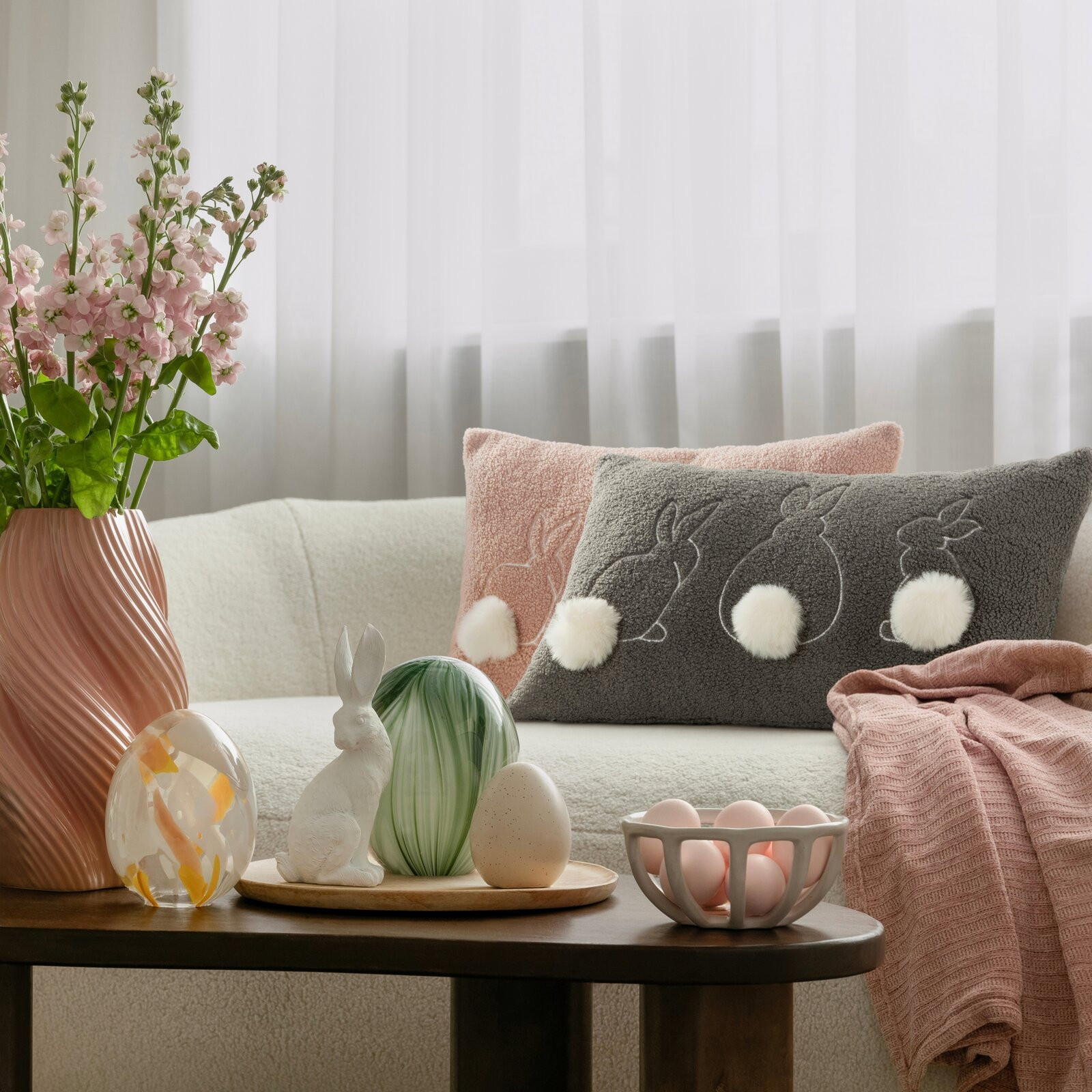 Povlak na polštář EASTER 37 šedý