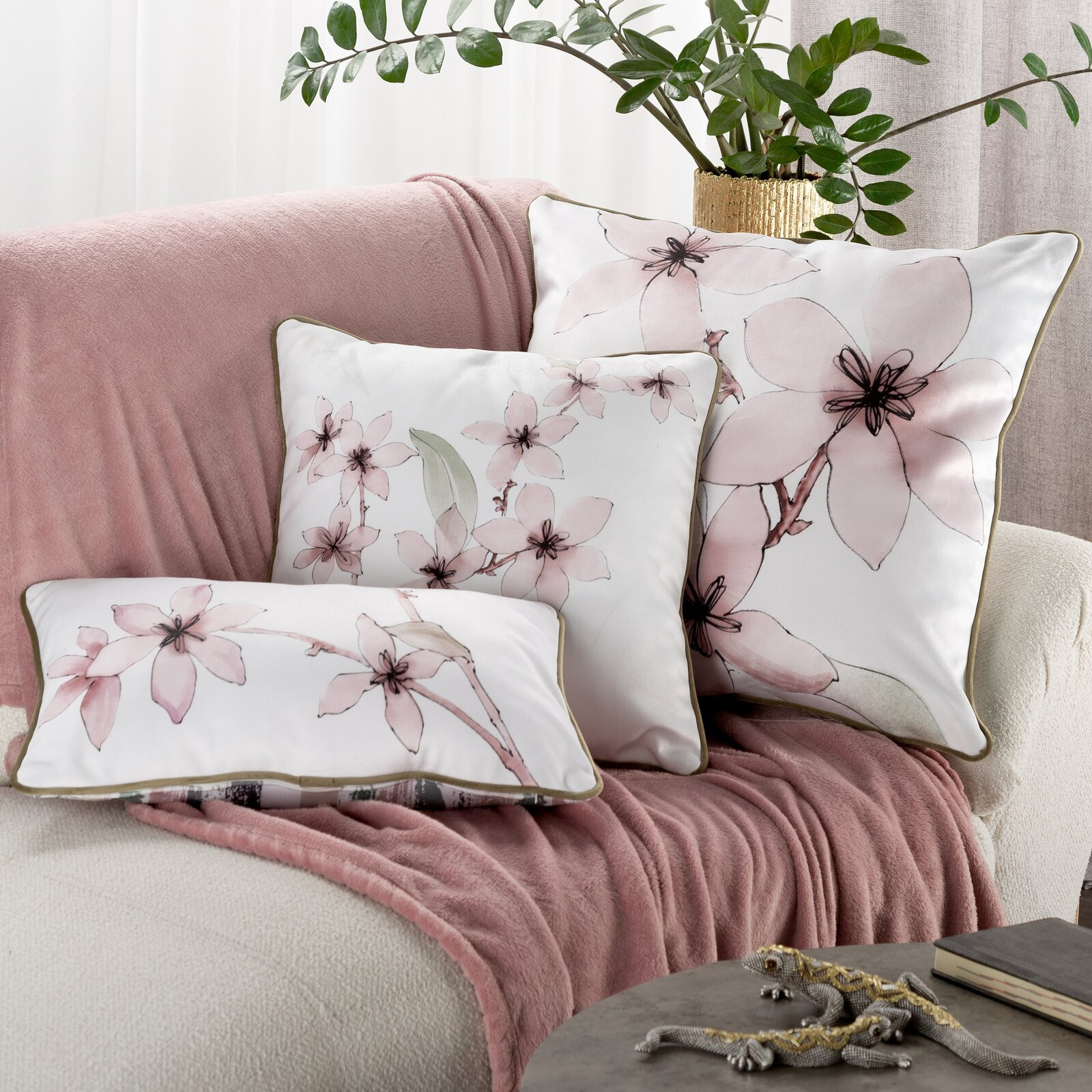 Povlak na polštář BIANCA bílý / krémový