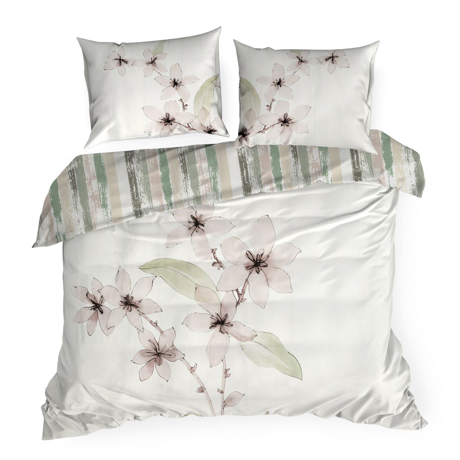 Ložní souprava BIANCA bílá / pudrově růžová