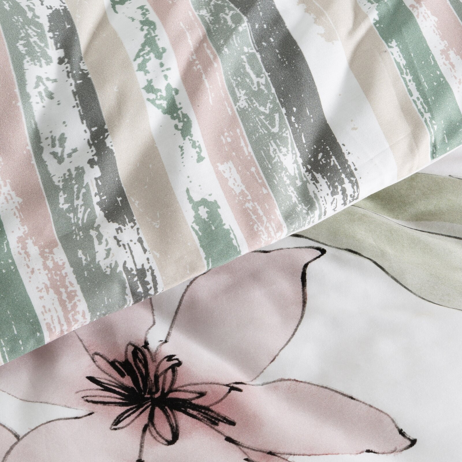 Ložní souprava BIANCA bílá / pudrově růžová