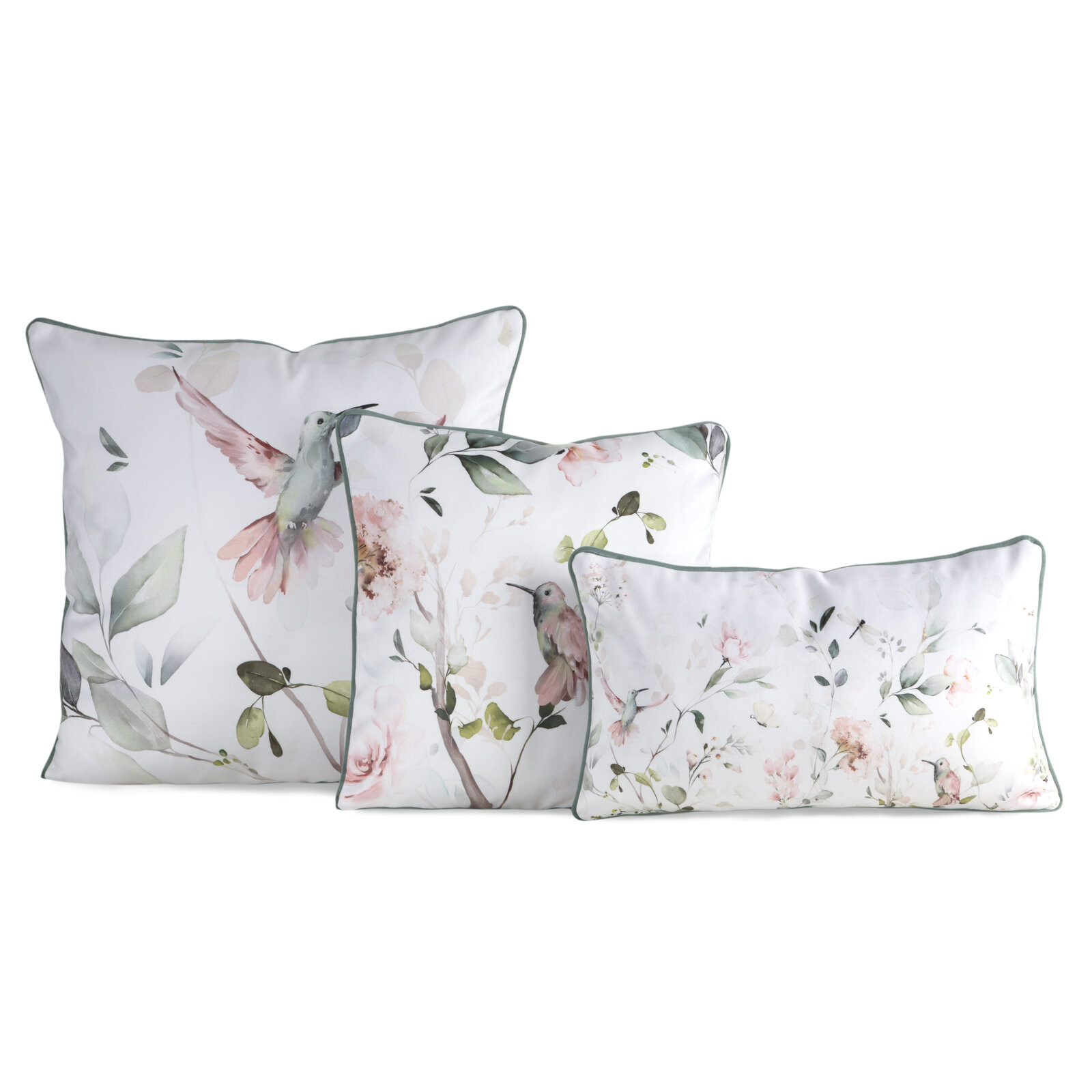 Povlak na polštář INEZ bílý / zelený