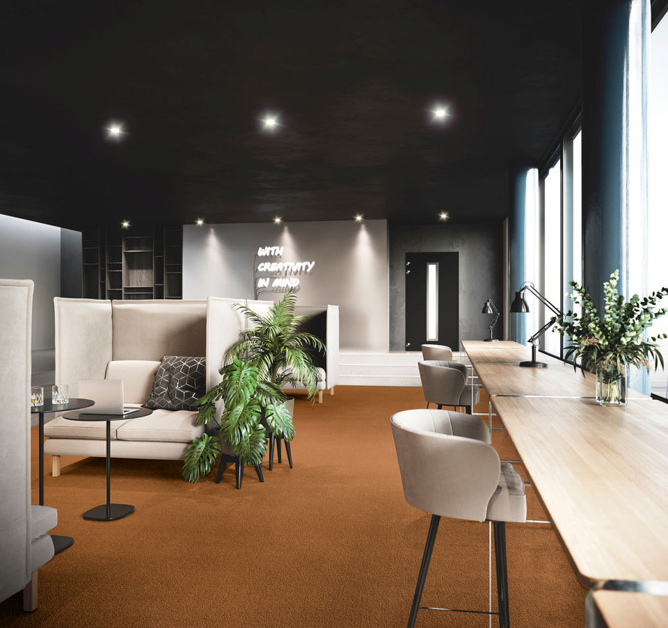 Metrážový koberec PROMINENT oranžový