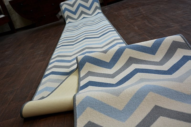 Protiskluzový běhoun SKY nebeský ZYGZAK